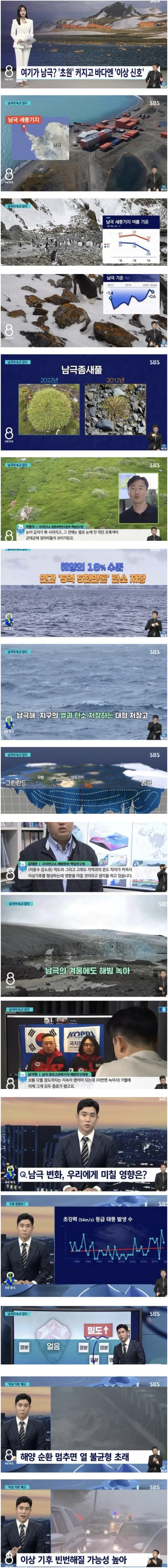 [이슈/유머]초원으로 변한 남극