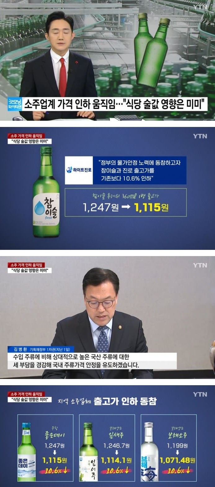 [이슈/유머]소주 가격 내려도 식당은 그대로